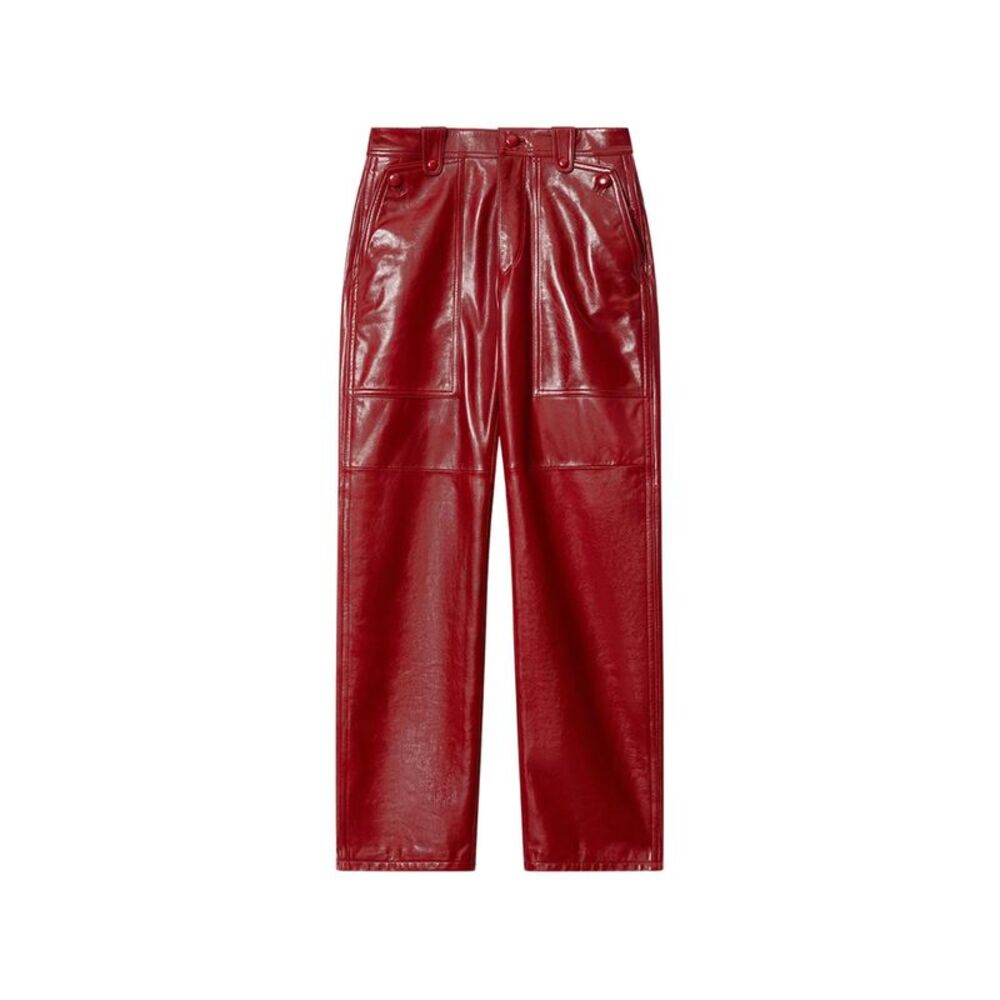 Isabel Marant Red Trousers - High-Waisted Trousers Women